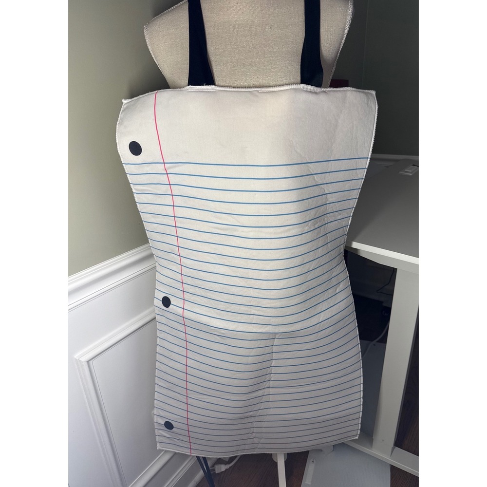 Fun World Notebook Paper Costume Adult One Size Loose Leaf Teacher Halloween